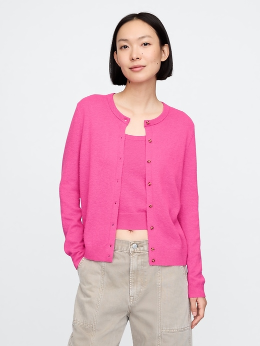 Image number 1 showing, CashSoft Cardigan