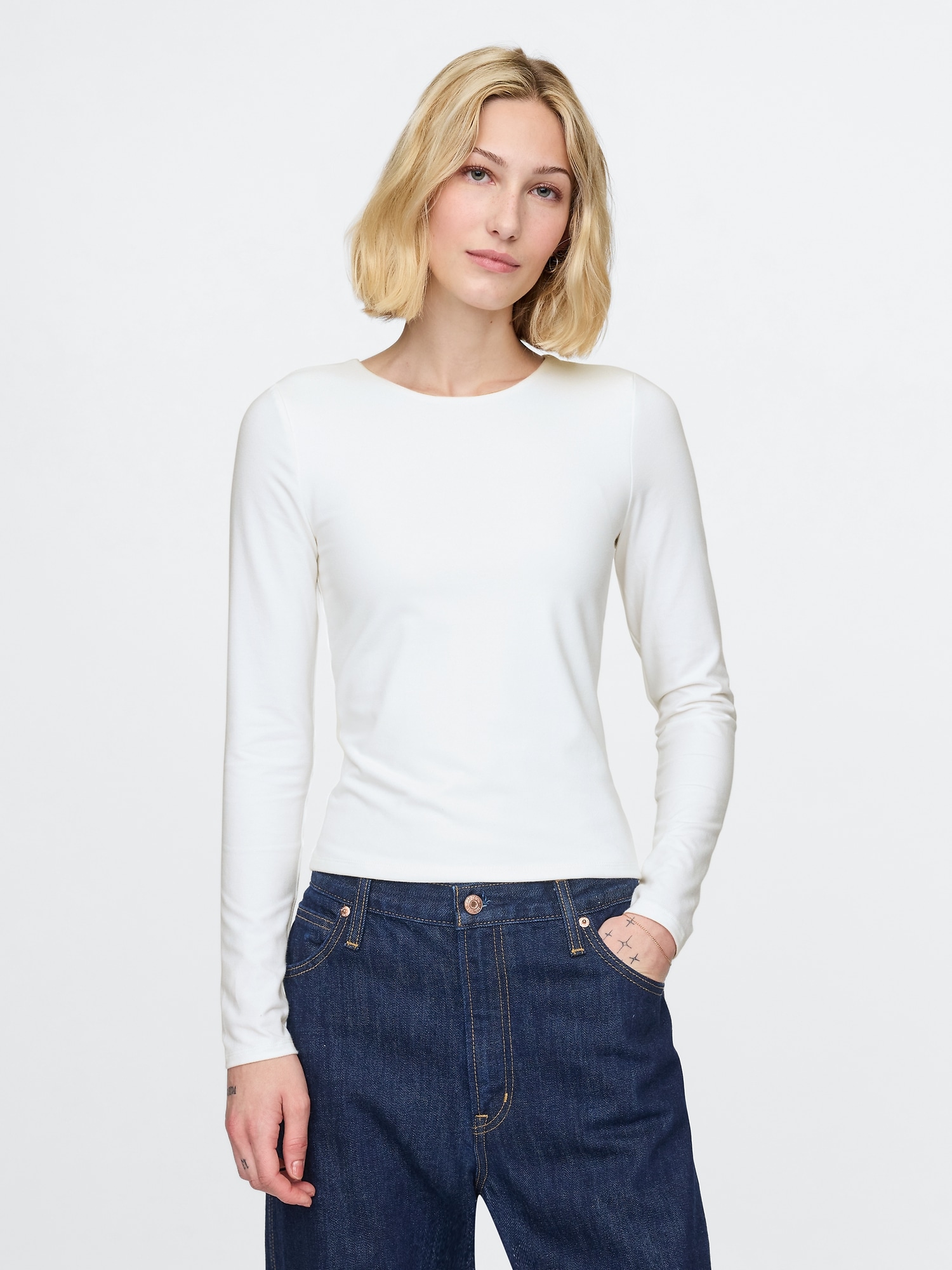 Modern Compact Jersey Cropped T-Shirt