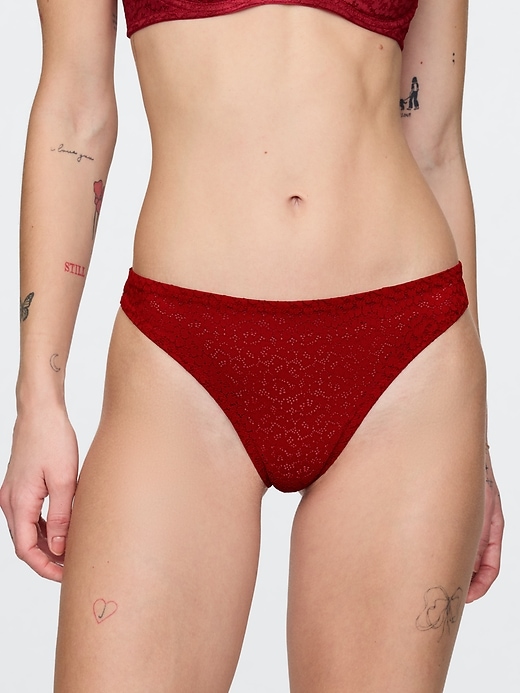 Image number 1 showing, Lace Thong