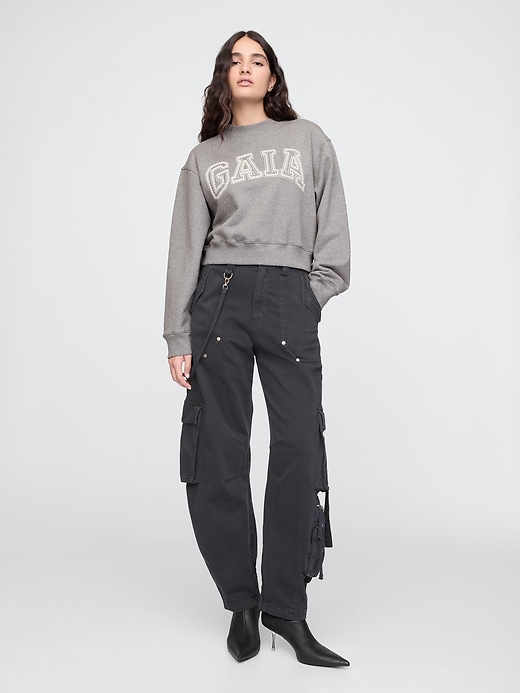 Image number 3 showing, Gap x Cult Gaia Cropped Logo Sweatshirt