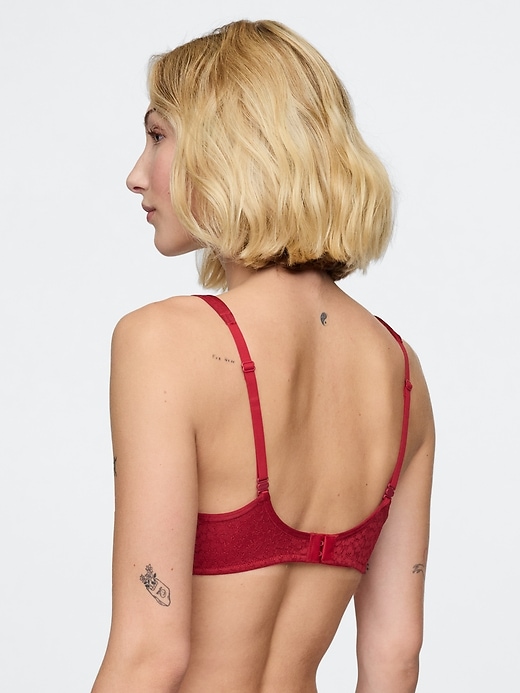 Image number 2 showing, Lace Unlined Semi-Demi Bra