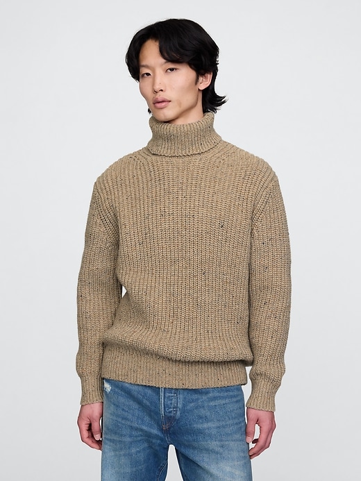 Image number 1 showing, Donegal Turtleneck Sweater