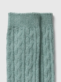 View large product image 3 of 4. Cable-Knit Dress Socks