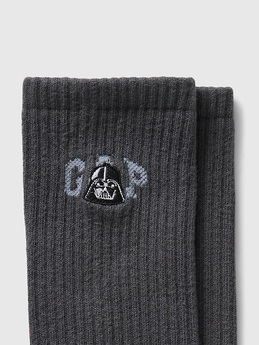 View large product image 2 of 5. Star Wars Logo Crew Socks