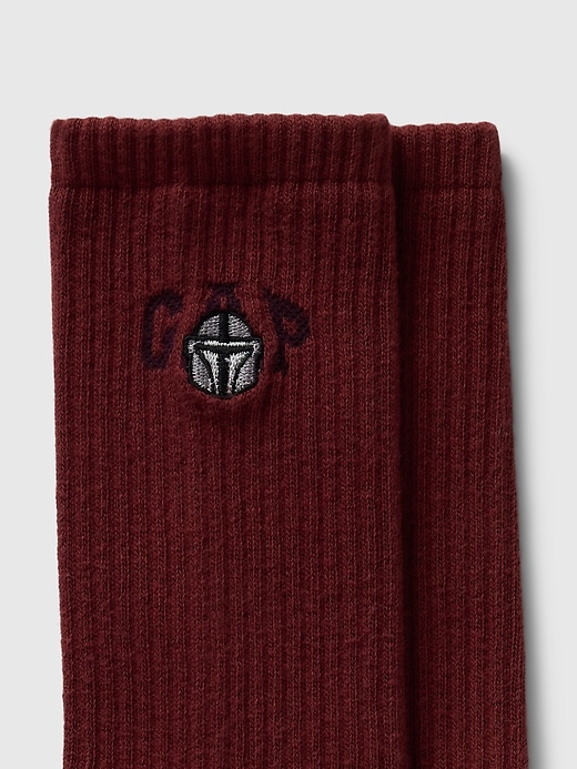 View large product image 2 of 2. Star Wars Logo Crew Socks