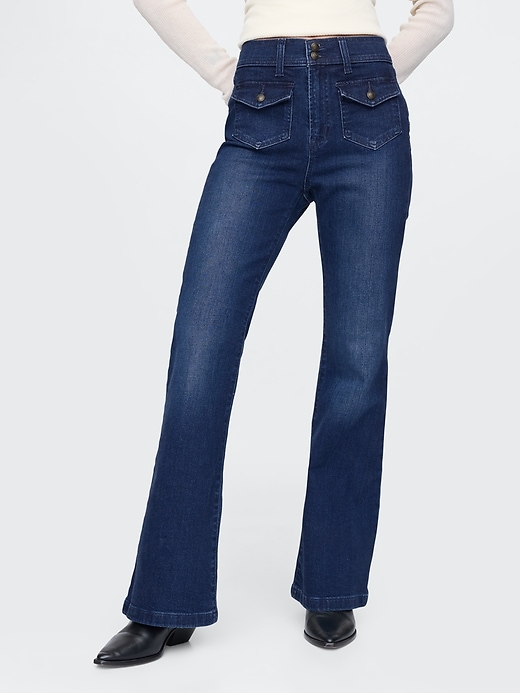 Image number 2 showing, High Rise '70s Flare Jeans