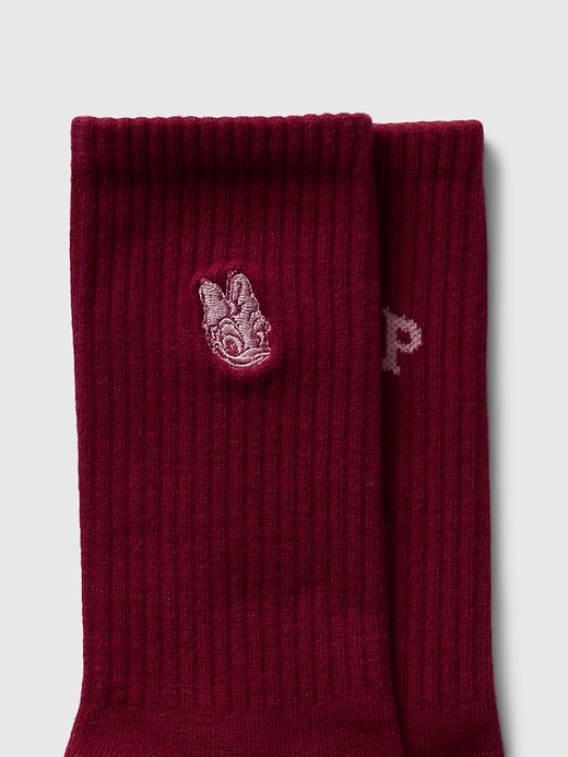 View large product image 2 of 7. Gap × Disney Logo Crew Socks