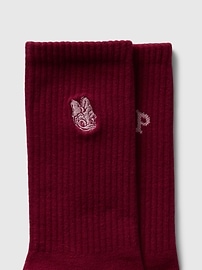 View large product image 6 of 7. Gap × Disney Logo Crew Socks