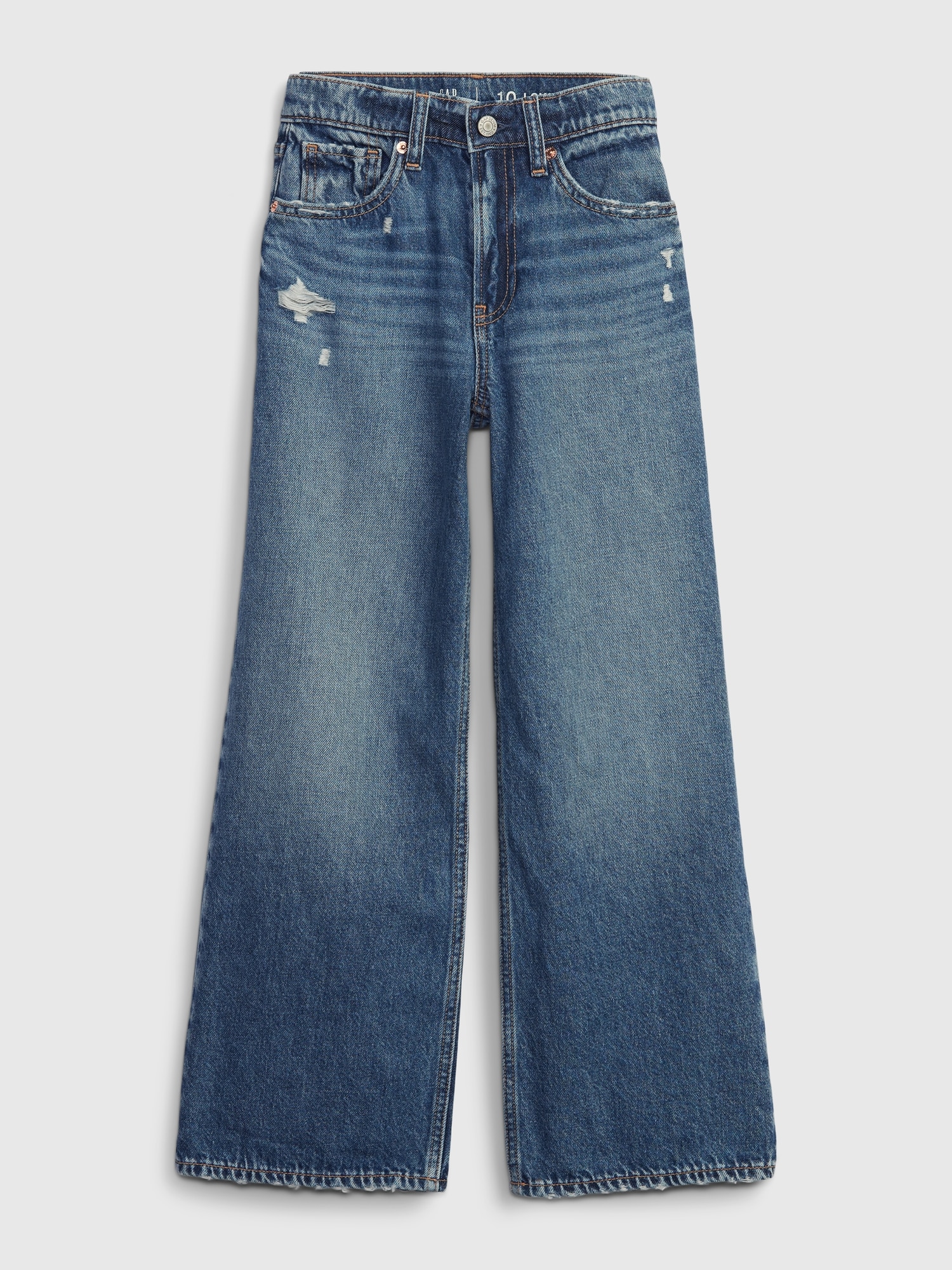 Kids Low Rise Stride Wide-Leg Jeans