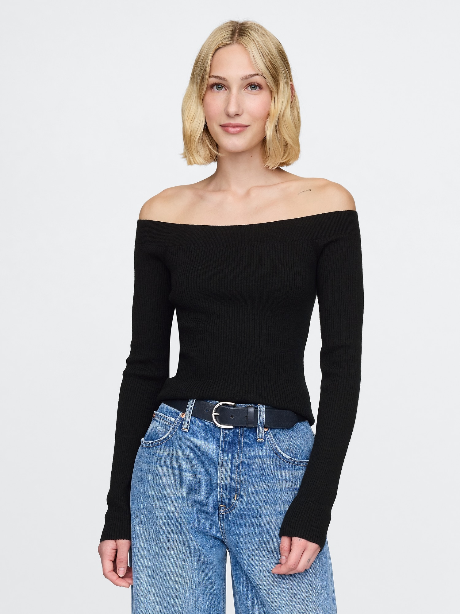 Off the shoulder sweater old navy best sale