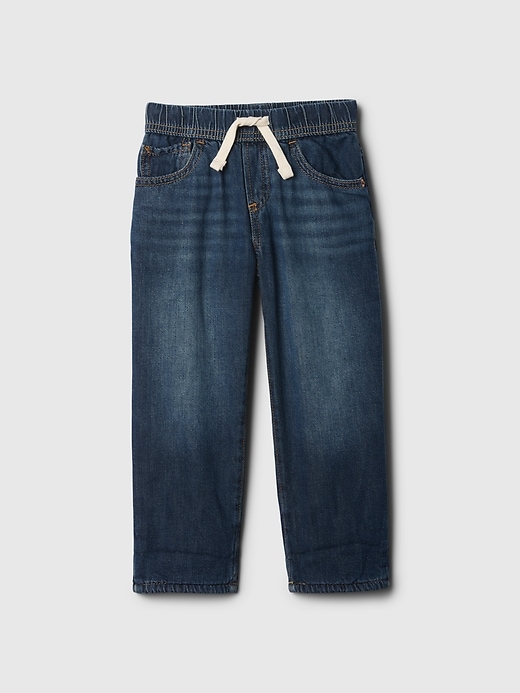 Image number 1 showing, babyGap Fleece-Lined Baggy Jeans