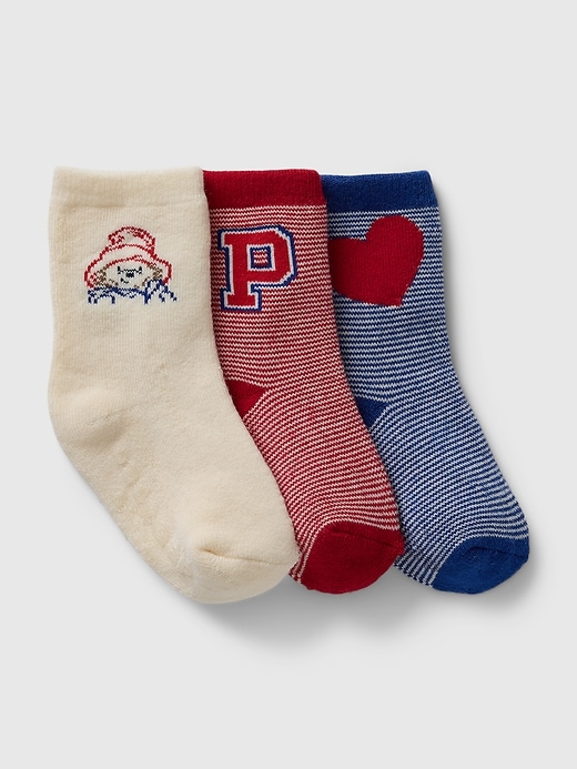 View large product image 1 of 1. Baby Paddington Crew Socks (3-Pack)