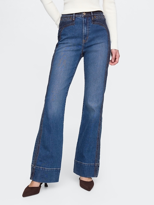 Image number 2 showing, High Rise &#39;70s Flare Jeans