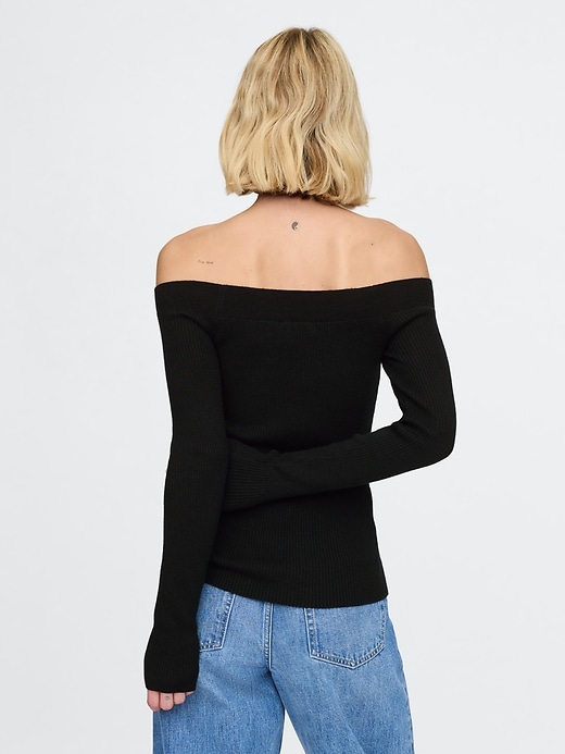 Image number 2 showing, Off-Shoulder Sweater Top