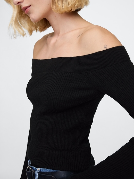 Image number 4 showing, Off-Shoulder Sweater Top