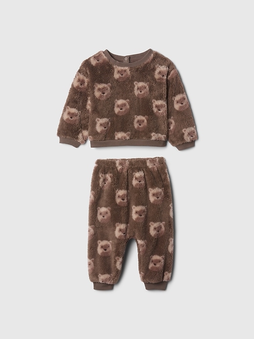 Image number 1 showing, Baby Sherpa Brannan Bear Outfit Set