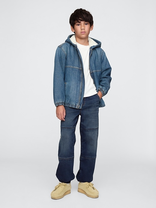 Image number 1 showing, Kids Knit Relaxed Pull-On Jeans