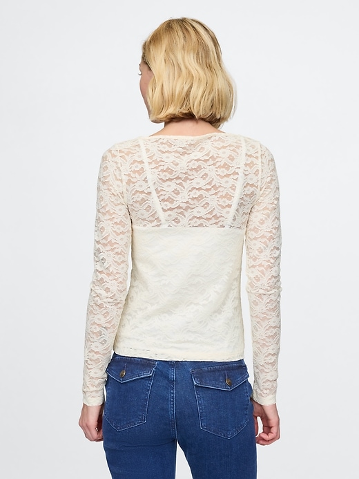 Image number 2 showing, Sheer Lace Top