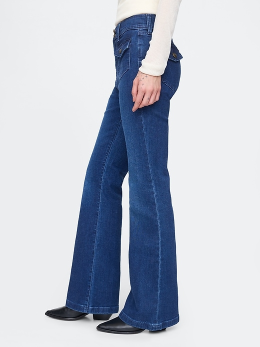 Image number 3 showing, High Rise '70s Flare Jeans