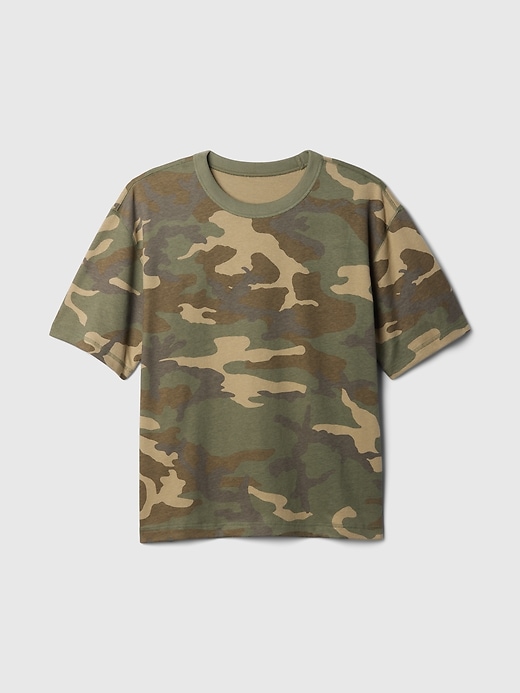 Image number 5 showing, Heavyweight Cropped Camo T-Shirt