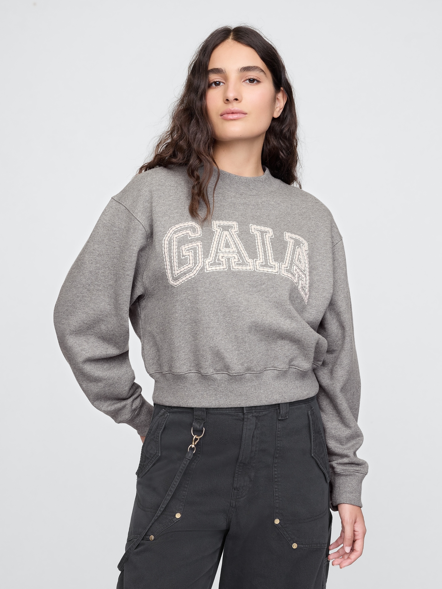 Gap x Cult Gaia Cropped Logo Sweatshirt