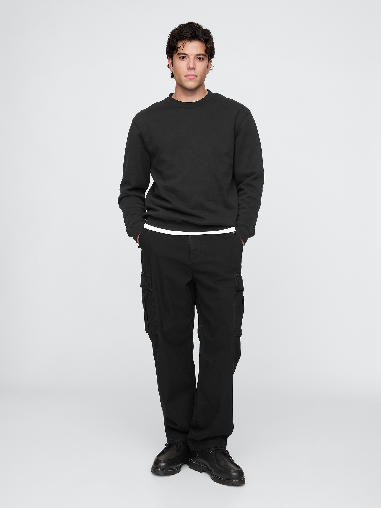 Herringbone Utility Cargo Pants