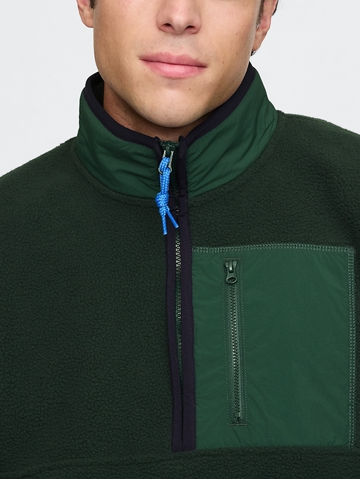 Image number 4 showing, Sherpa Half-Zip Pullover