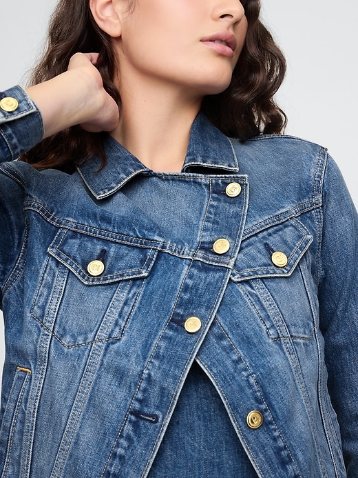 Image number 2 showing, Gap × Cult Gaia Asymmetrical Denim Jacket