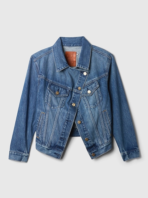 Image number 5 showing, Gap × Cult Gaia Asymmetrical Denim Jacket