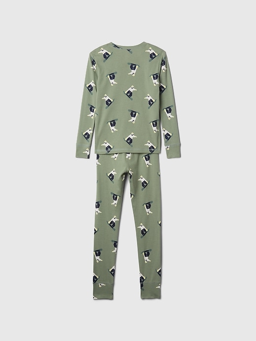 Image number 2 showing, Kids Organic Brushed Cotton PJ Set