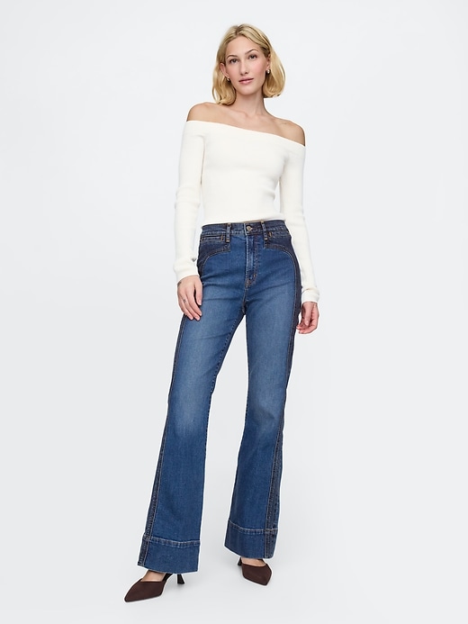 Image number 1 showing, High Rise '70s Flare Jeans