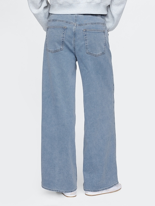 Image number 4 showing, Mid Rise Knit Easy Baggy Jeans