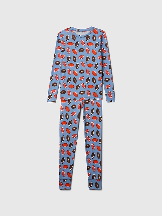 Image number 1 showing, Kids Organic Brushed Cotton PJ Set