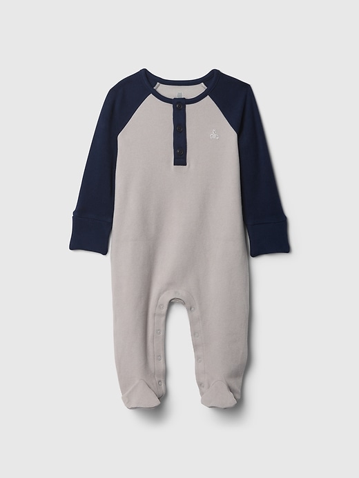 Image number 1 showing, Baby Softspun Footed One-Piece