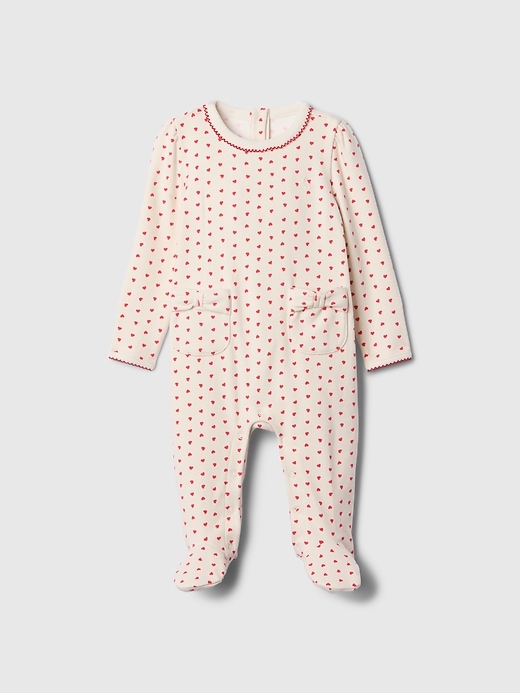 Image number 1 showing, Baby Softspun Footed One-Piece