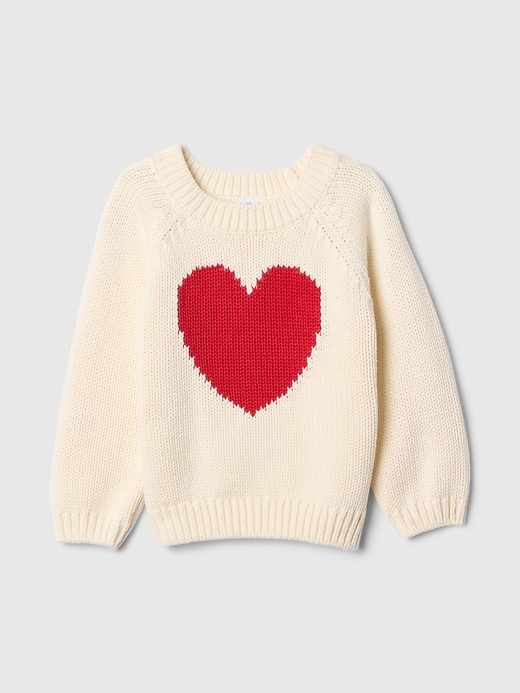 Image number 1 showing, babyGap Chunky Heart Sweater