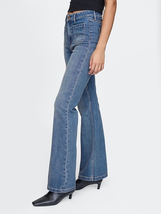 Image number 3 showing, High Rise Curvy &#39;70s Flare Jeans