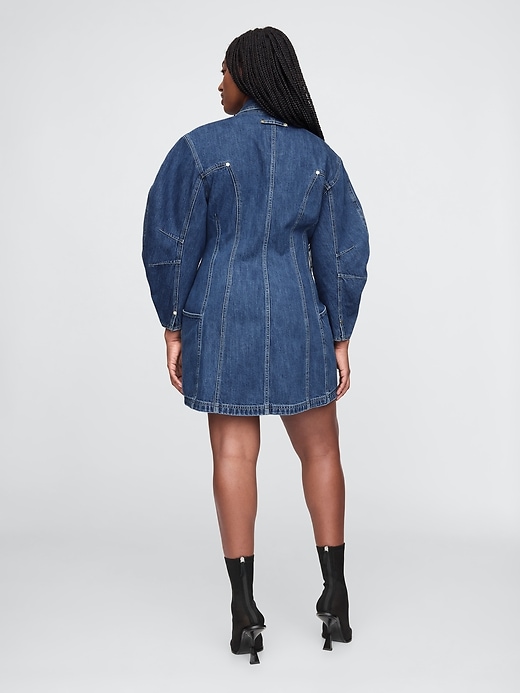 Image number 6 showing, Gap × Cult Gaia Barrel Denim Mini Dress