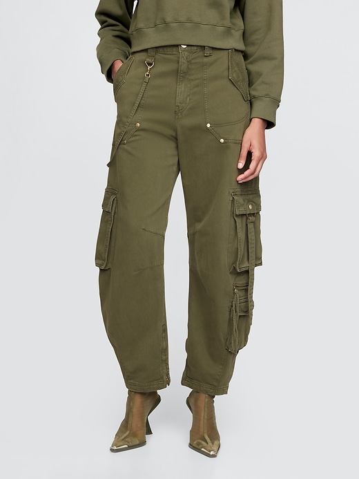 Image number 3 showing, Gap × Cult Gaia Cargo Barrel Pants