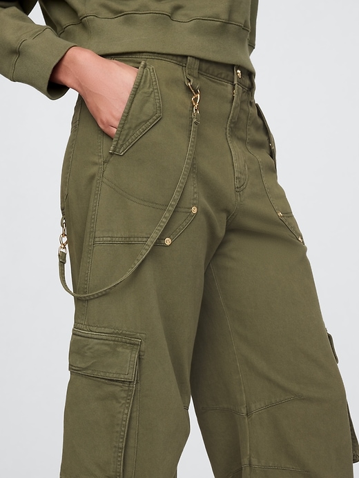 Image number 8 showing, Gap × Cult Gaia Cargo Barrel Pants