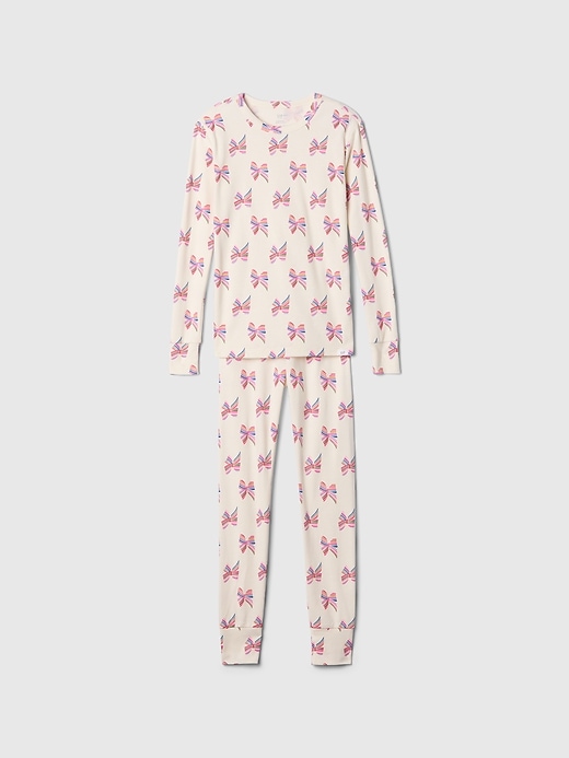 Image number 1 showing, Kids Organic Brushed Cotton PJ Set