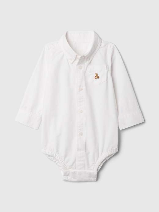 Image number 1 showing, Baby First Favorites Oxford Bodysuit