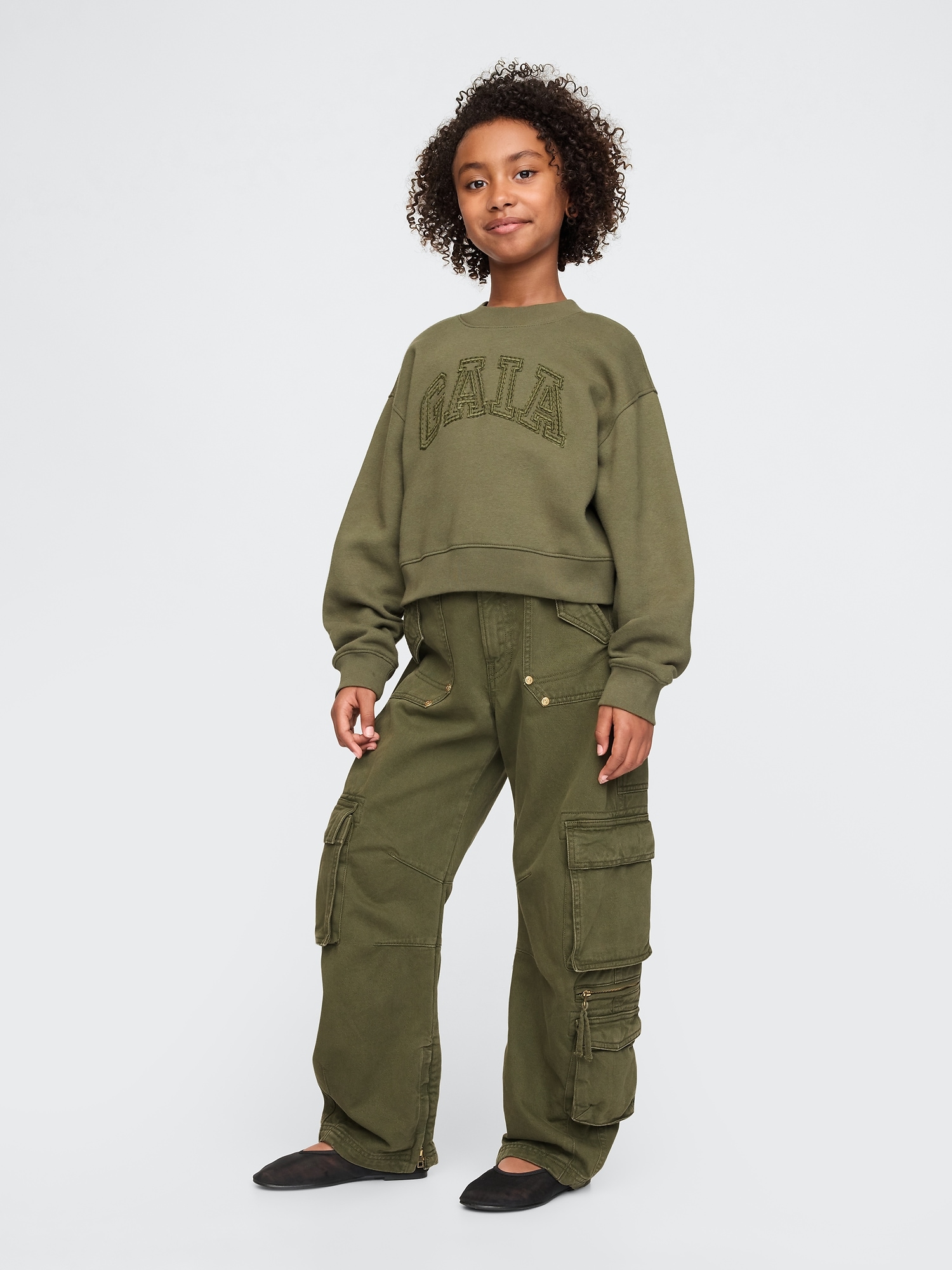 Gap × Cult Gaia Kids Cargo Barrel Pants