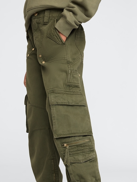 Image number 4 showing, Gap × Cult Gaia Kids Cargo Barrel Pants