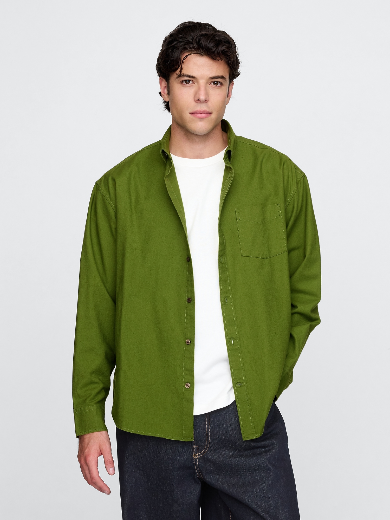 Oxford Big Shirt - Green