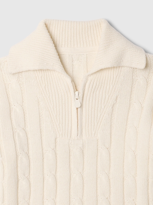 Image number 3 showing, babyGap Cable-Knit Half-Zip Sweater Set