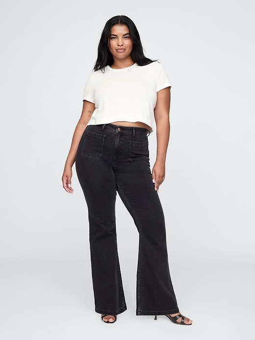 Image number 5 showing, High Rise Curvy &#39;70s Flare Jeans