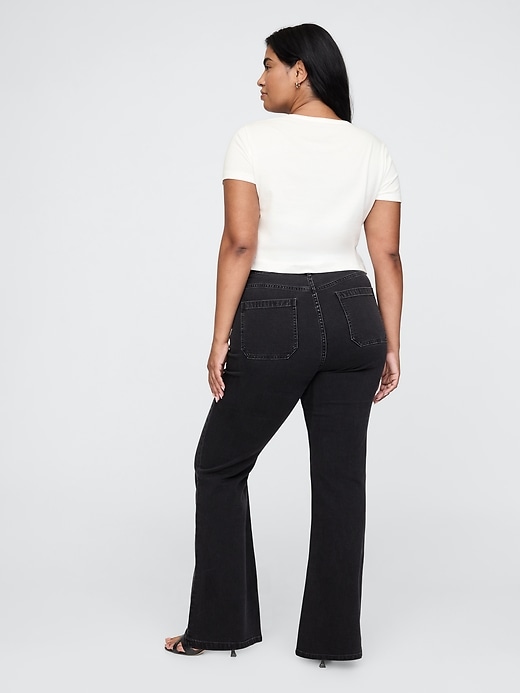 Image number 6 showing, High Rise Curvy &#39;70s Flare Jeans