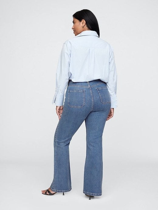 Image number 6 showing, High Rise Curvy &#39;70s Flare Jeans