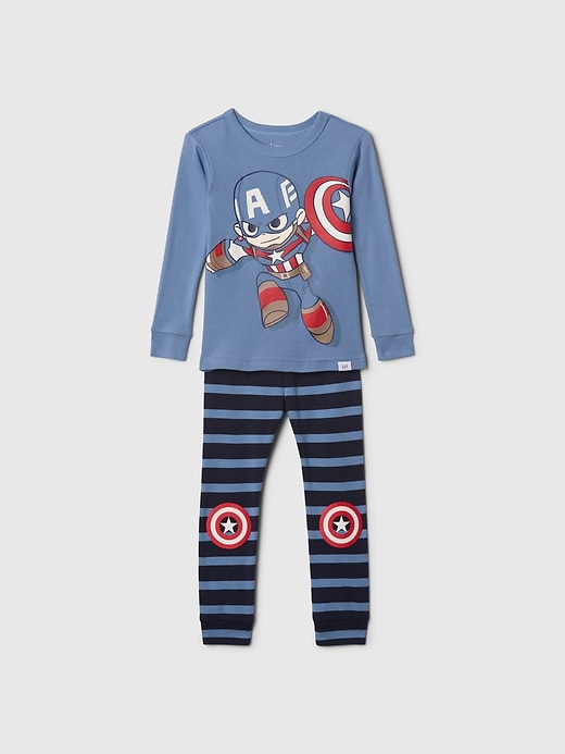 Image number 1 showing, Baby & Toddler Marvel Organic Brushed Cotton PJ Set